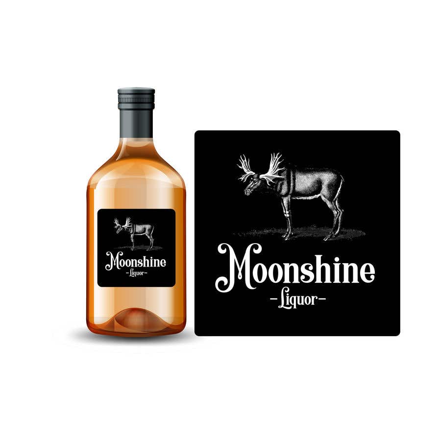 Penyertaan Peraduan #12 untuk                                                 Moonshine Liquor Label
                                            