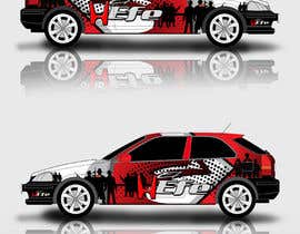 #15 untuk Full Color Gangster Wrap Design for Honda race car oleh Leografic
