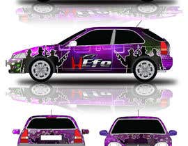 #22 untuk Full Color Gangster Wrap Design for Honda race car oleh afroza2019