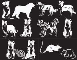Číslo 3 pro uživatele Create 11 simple b&amp;w illustrations of dogs and mice for a book od uživatele arafaselim