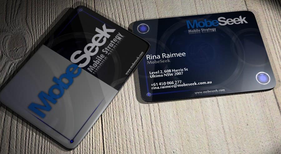 Contest Entry #18 for                                                 Business Card Design for MobeSeek
                                            