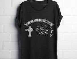 #16 for YAH UNIVERSE + ITY graphic design T-shirt the (+) should be the cross of Christ. af mdzahirul