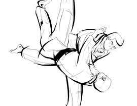 #60 para Create illustration of judo throw using a particular style por AdriandraK