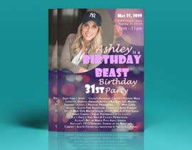 nº 41 pour Ashley is a Birthday Beast 31st Birthday Party Flyer par zsordog 