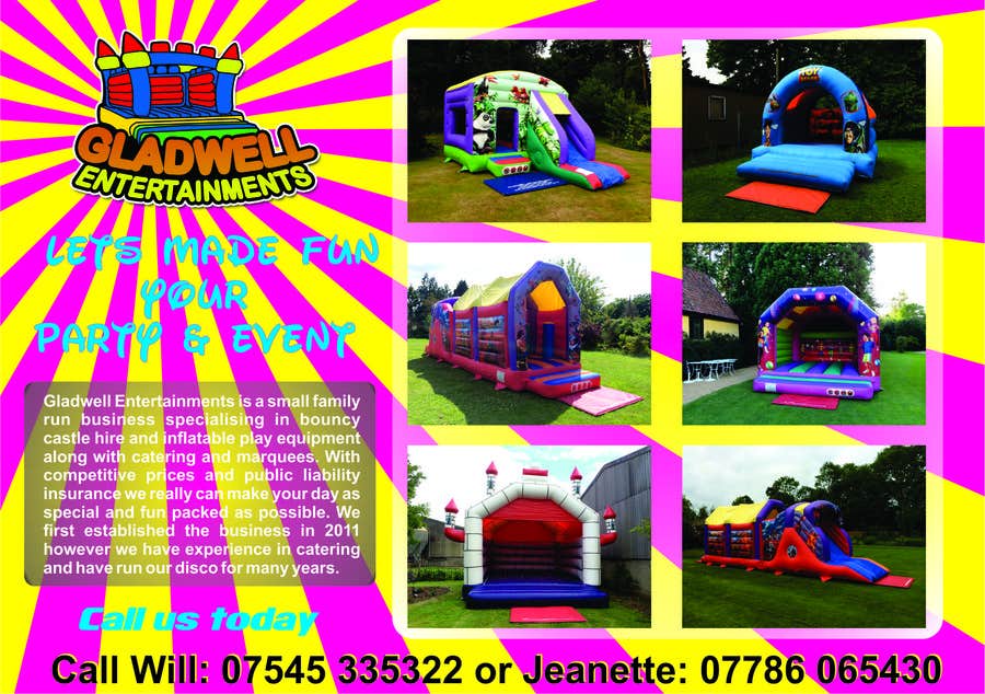 Konkurrenceindlæg #9 for                                                 Design a Flyer for A Bouncy Castle Hire Company
                                            