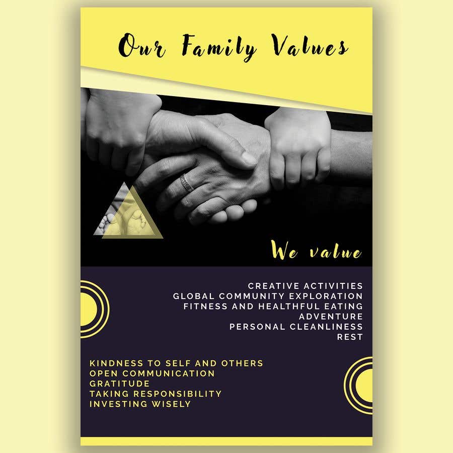 Contest Entry #21 for                                                 Family Values Poster
                                            