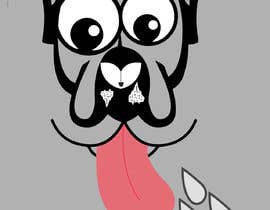 #38 untuk Logo design of dog head with tongue sticking out oleh dostwafa