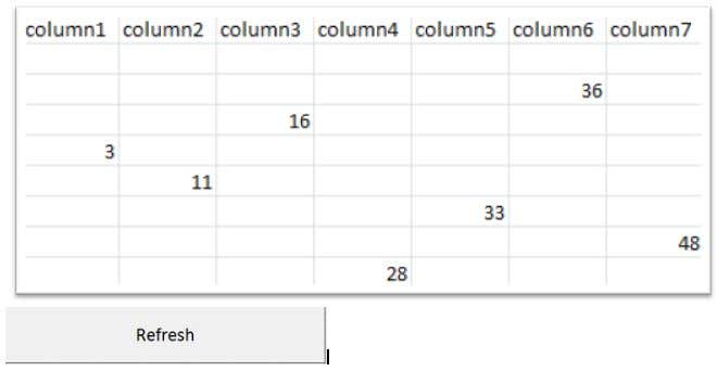 Contest Entry #11 for                                                 Excel, Random values in different columns and rows
                                            