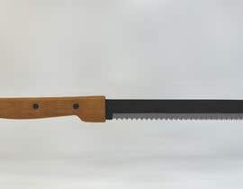 Číslo 18 pro uživatele Design a long bread knife similar to the attachments with 3 blades (to cut 3 pieces of bread at the same time) with 1/2” space in between each blade. The handle should be wooden. od uživatele kanclut