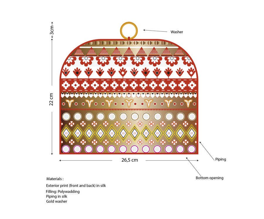 Penyertaan Peraduan #9 untuk                                                 Design me a beautiful textile product
                                            