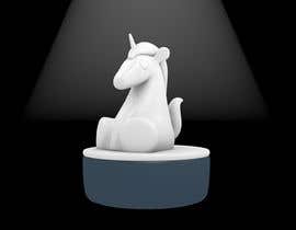 #8 for 3D Illustration - Fun Clean White Porcelain Unicorn Figurine af alpharocket