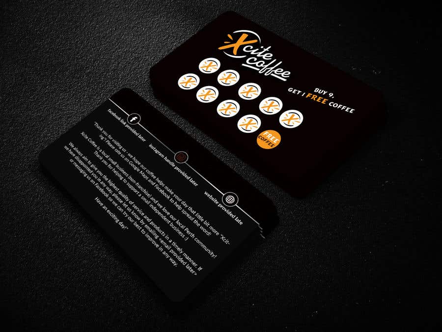 Konkurrenceindlæg #37 for                                                 Design loyalty card for coffee shop
                                            