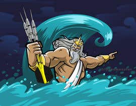#15 สำหรับ King Neptune Darts Illustration โดย kiekoomonster