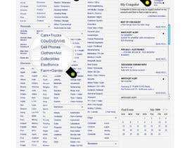 Nro 12 kilpailuun Aesthethical Home page design for Classifieds site - 1 page only käyttäjältä Pixaart