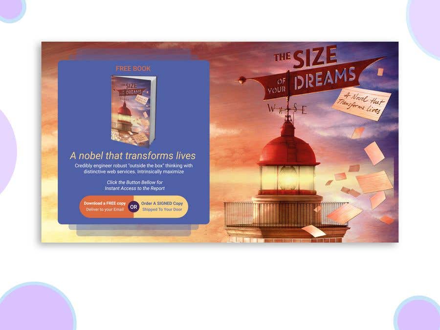 Konkurrenceindlæg #17 for                                                 Create a Landing Page for The Size of Your Dreams (Trial Project)
                                            