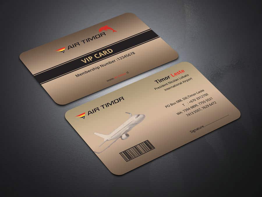 Bài tham dự cuộc thi #93 cho                                                 Design a VIP membership card for airline company
                                            