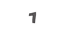 #24 for Logo design of the number 7 just the 7 af AbdouPro77