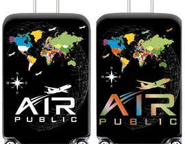 martarbalina tarafından Make a design for Suitcase Cover. Bright, colorful map, airplanes, and our logo as a part of design. için no 21