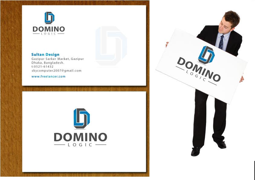 Kilpailutyö #27 kilpailussa                                                 Logo and Background Design for the game domino
                                            
