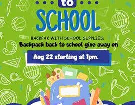 nº 2 pour Flyer Back to School Backpack give away par maidang34 
