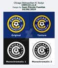 #14 for I need a logo with the wording Chicago Metropolitan FC Since 2020 that mix the two logos on file and keep the c with ball. Main colors should be Royal blue, Yellow and Dark gray. by JCPierola