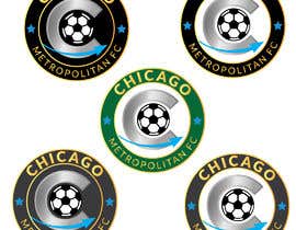 #13 for I need a logo with the wording Chicago Metropolitan FC Since 2020 that mix the two logos on file and keep the c with ball. Main colors should be Royal blue, Yellow and Dark gray. af oumomenmr