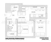 #62 untuk Please take a look on attached floor plan. We are looking for a way to move from 1 to 2 room flat oleh arqfernandezr