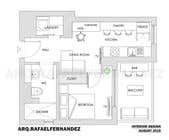 #88 untuk Please take a look on attached floor plan. We are looking for a way to move from 1 to 2 room flat oleh arqfernandezr