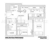 #91 untuk Please take a look on attached floor plan. We are looking for a way to move from 1 to 2 room flat oleh arqfernandezr