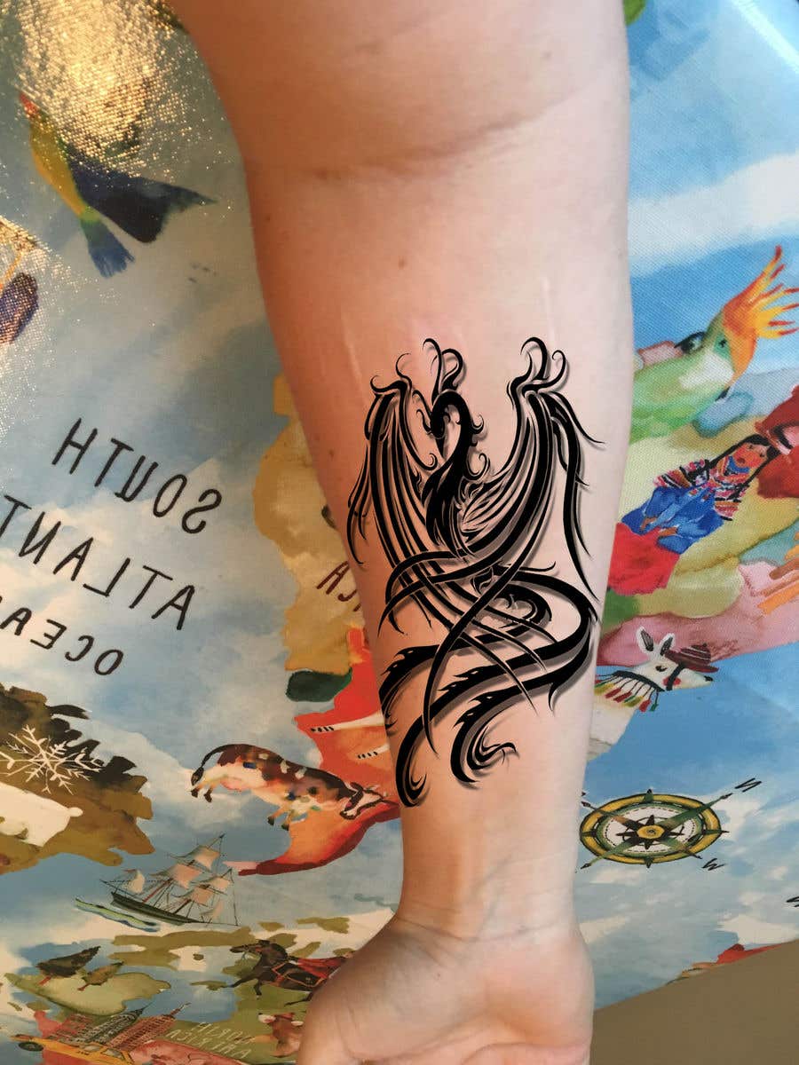 Latest Phoenix Tattoo Ideas for Females in Arm  WomenSew