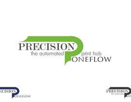 #54 dla Logo Design for Precision OneFlow the automated print hub przez omzeppelin