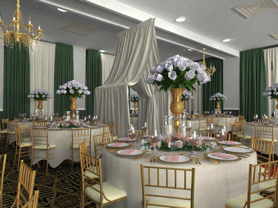 Intrarea #1 pentru concursul „                                                3D Model of Wedding Venue
                                            ”