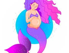 #25 dla Pregnant Mermaid Pin Design przez Miyurulakshan