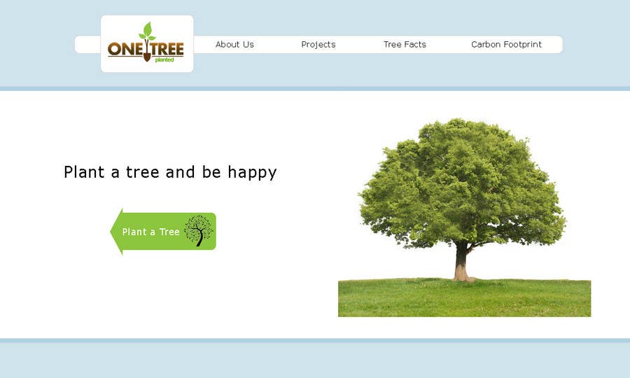 Wasilisho la Shindano #110 la                                                 Website Design for 1 Tree Planted
                                            