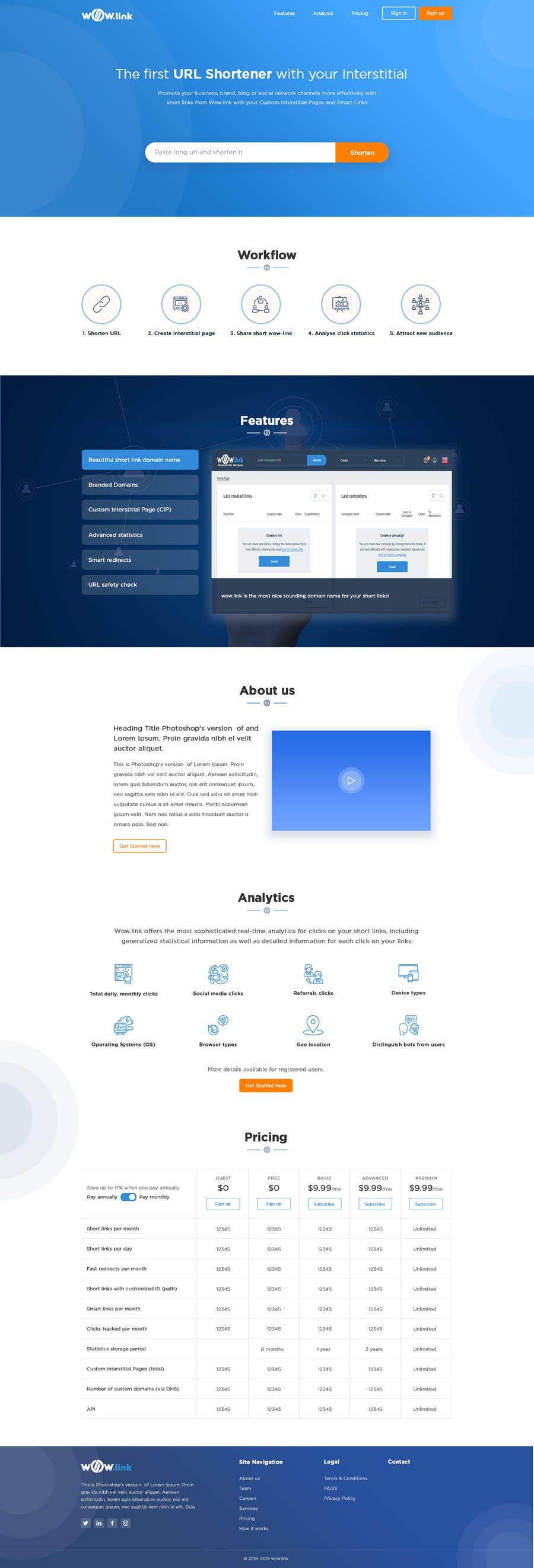 Contest Entry #67 for                                                 Redesign home landing page for wow.link
                                            