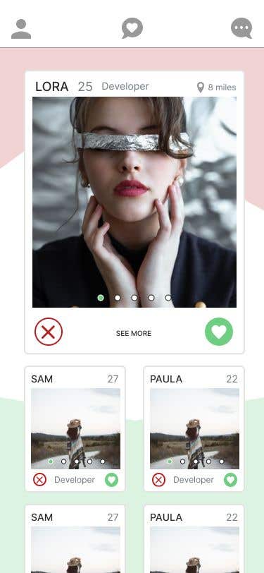 Contest Entry #16 for                                                 Redesign of dating app main page
                                            