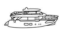 #243 for Simple boat line art logo af Dreammakerbd