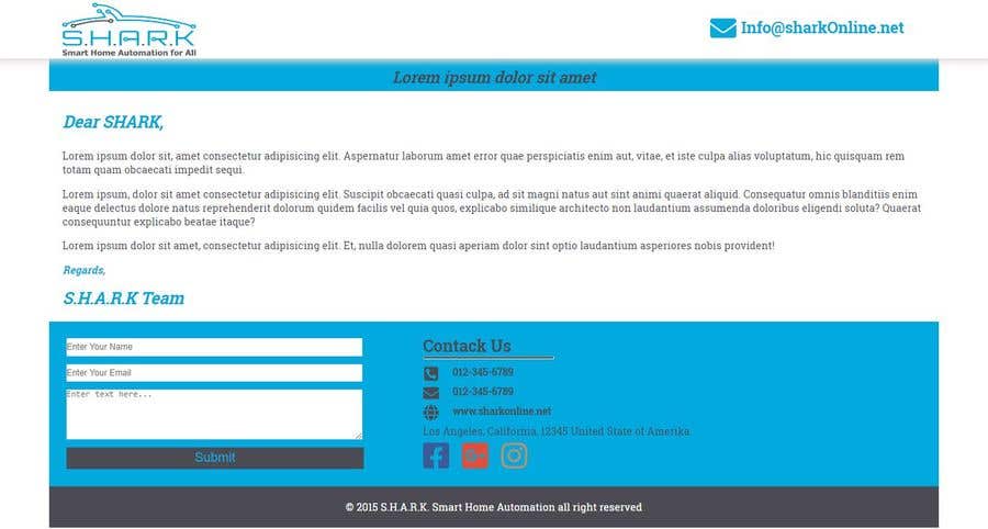 Contest Entry #32 for                                                 Create a responsive HTML email template
                                            