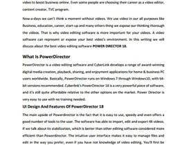 #3 สำหรับ Write an article titled &quot;PowerDirector 18 Review - A Full-Featured Video Editing Software&quot; โดย ashikur199660
