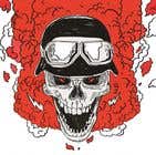 #28 for Illustrate a Biker Skull with a Helmet af valeriapotaichuk