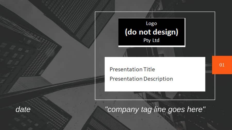 Konkurransebidrag #74 i                                                 Slide Template Design - For Professional Powerpoint Presentation
                                            