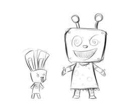 #76 pёr Create a cartoon character of Robot Girl with pet nga ToaMota