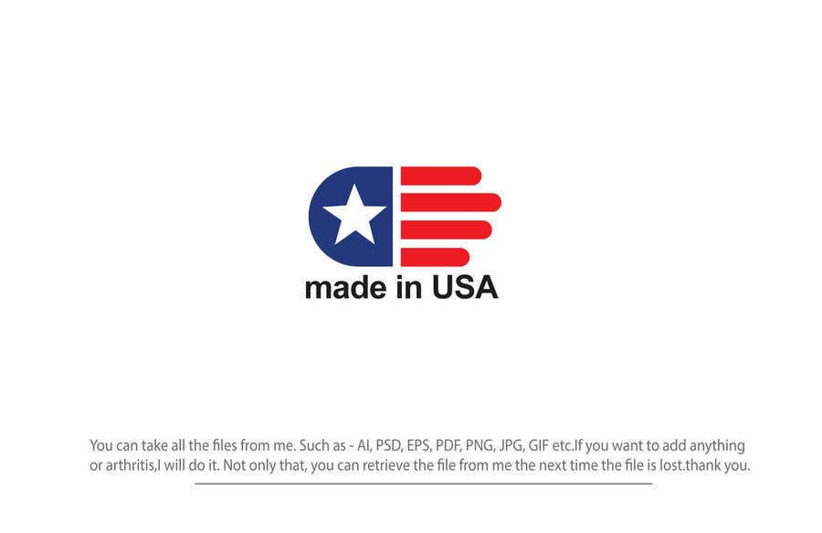 Penyertaan Peraduan #33 untuk                                                 Design Transparent Sticker for "Made in USA" product
                                            