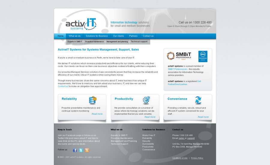 Natečajni vnos #19 za                                                 Website Design for activIT systems
                                            