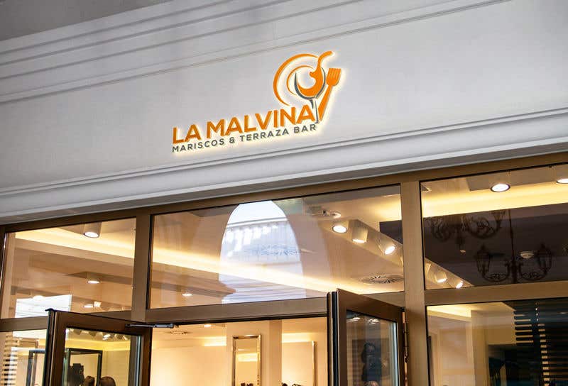 Contest Entry #56 for                                                 design me a logo with the name, la malvina mariscos & terraza bar
                                            
