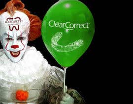 Nambari 7 ya Use my face on Pennywise the clowns using our logo as the mark on our face. With green balloon that has ClearCorrect on it. na NaufalJundi19