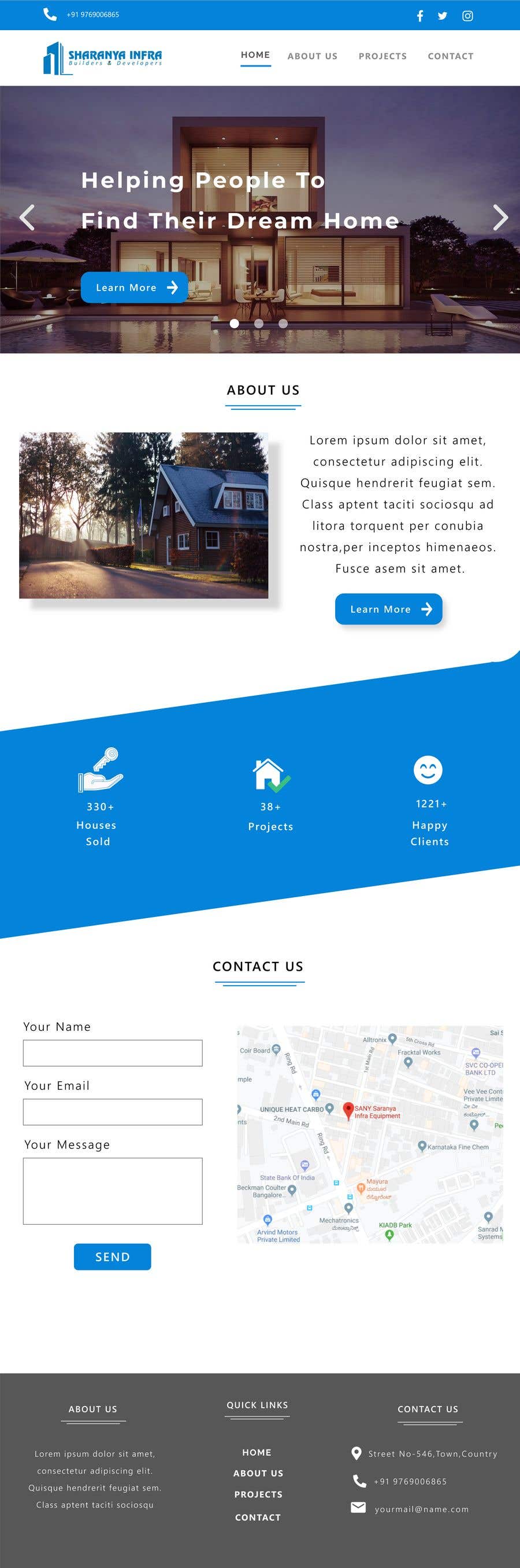Contest Entry #23 for                                                 Design a Home Page UI using photoshop or Adobe XD
                                            