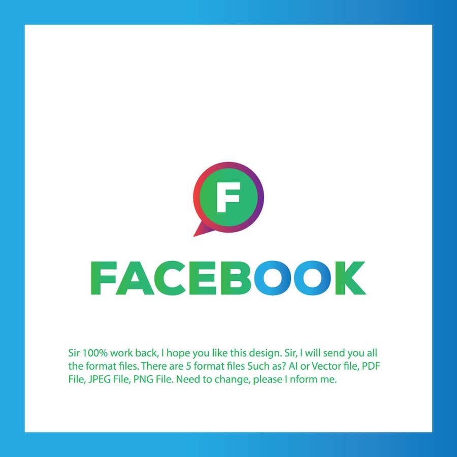 Penyertaan Peraduan #802 untuk                                                 Create a better version of Facebook's new logo
                                            