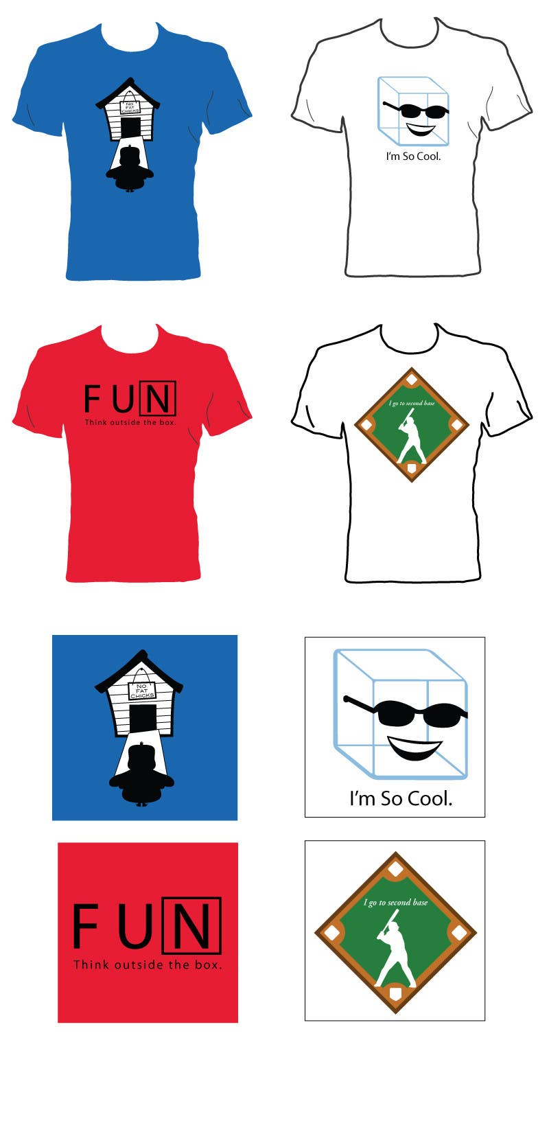 Penyertaan Peraduan #30 untuk                                                 Design 4 funny t-shirts for streetshirts.com
                                            