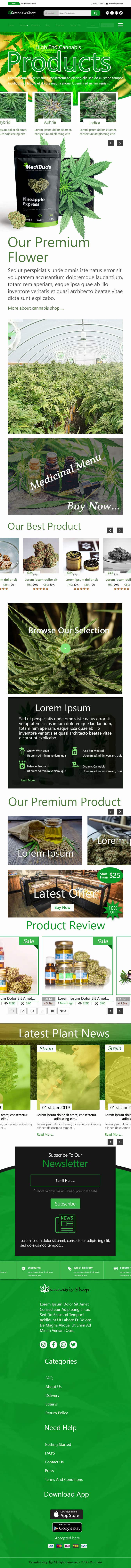 Kilpailutyö #18 kilpailussa                                                 Need an attractive and simple website for Cannabis Products
                                            